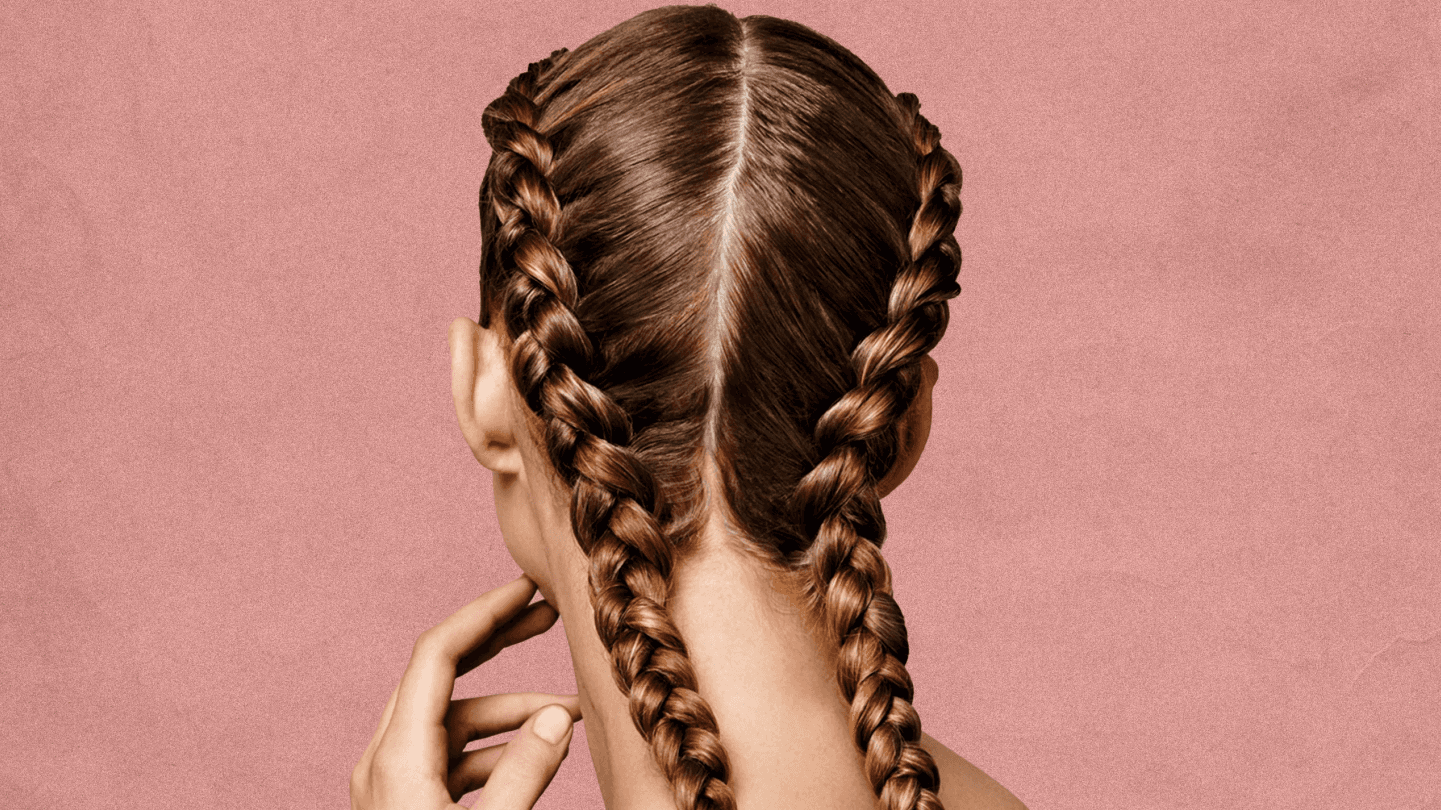 Beautiful white braids